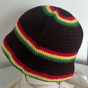 Rasta Crochet Bucket Hat